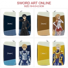 5 Styles Sword Art Online Cartoon Zipper Purse Anime Long Wallet