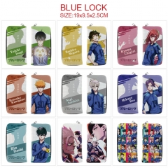 9 Styles Blue Lock Cartoon Zipper Purse Anime Long Wallet