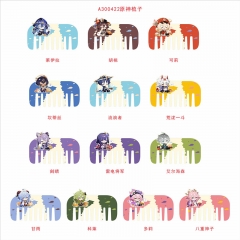 13 Styles Genshin Impact Pattern For Girls Cute Anime Comb