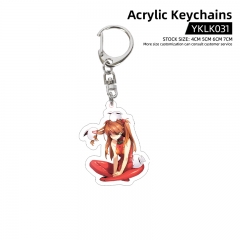 2 Styles EVA/Neon Genesis Evangelion Acrylic Cartoon Anime Keychain