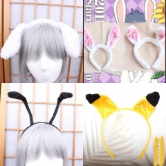 4 Styles Pokemon Pikachu Cartoon Anime Plush Hair Clip Hairband