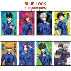 8 Styles 60*90CM Blue Lock Scroll Cartoon Pattern Decoration Anime Wallscroll