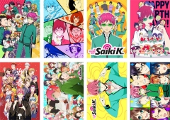 8PCS/SET 42*29CM Saiki Kusuo no Sai-nan Cartoon Anime Paper Poster