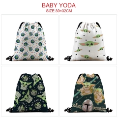 7 Styles Star Wars Yoda Cosplay Cartoon Anime Drawstring Bags