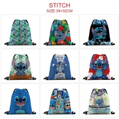 10 Styles Lilo & Stitch Cosplay Cartoon Anime Drawstring Bags