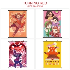 4 Styles 60*90CM Turning Red Scroll Cartoon Pattern Decoration Anime Wallscroll