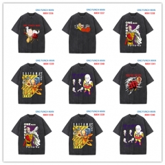 6 Styles One Punch Man Cartoon Pattern Short Sleeve Anime T Shirts