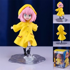 15cm Spy X Family Anya Forger Cute Raincoat Anime Figure Toy