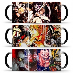 8 Styles Death Note Cartoon Pattern Ceramic Cup Anime Changing Color Ceramic Mug