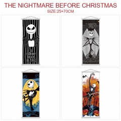 25*70CM 4 Styles The Nightmare Before Christmas Scroll Cartoon Pattern Decoration Anime Wallscroll