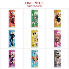 25*70CM 9 Styles One Piece Scroll Cartoon Pattern Decoration Anime Wallscroll