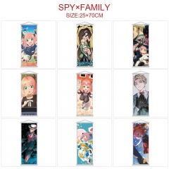 25*70CM 9 Styles SPY×FAMILY Scroll Cartoon Pattern Decoration Anime Wallscroll