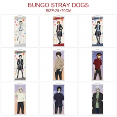 25*70CM 9 Styles Bungo Stray Dogs Scroll Cartoon Pattern Decoration Anime Wallscroll