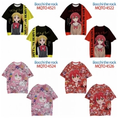 8 Styles BOCCHI THE ROCK Cartoon Pattern Anime T Shirts