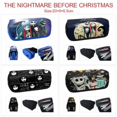6 Styles The Nightmare Before Christmas Cartoon Anime PU Zipper Pencil Bag