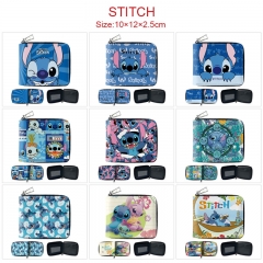 12 Styles Lilo & Stitch Cartoon Anime Short Zipper Wallet