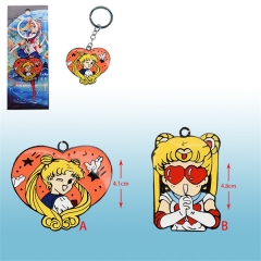 2 Styles Pretty Soldier Sailor Moon Alloy Cartoon Anime Keychain