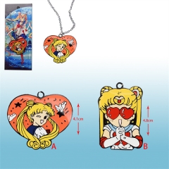 2 Styles Pretty Soldier Sailor Moon Alloy Cartoon Anime Necklace