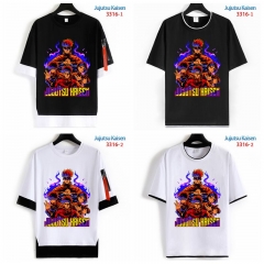 4 Styles Jujutsu Kaisen Cartoon Pattern Anime T Shirts