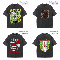5 Styles Chainsaw Man Cartoon Pattern Anime T Shirts