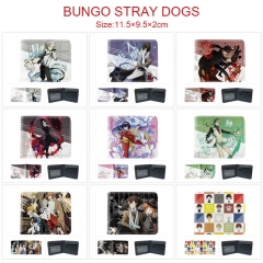 10 Styles Bungo Stray Dogs Cartoon Anime Short Zipper Wallet