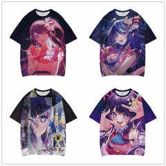 4 Styles Oshi No Ko Short Sleeve Cartoon Anime T Shirt