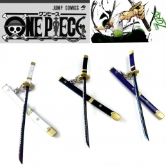 17CM 3 Styles One Piece Zoro Anime Weapon Sword Keychain