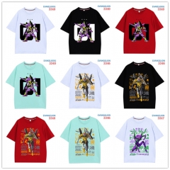 12 Styles EVA/Neon Genesis Evangelion Short Sleeve Cartoon Anime T Shirt
