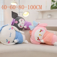 4 Size Kuromi Melody Cinnamoroll Cartoon Sleep Anime Plush Toy Doll