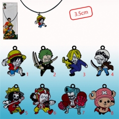 8 Styles One Piece Anime Alloy Necklace