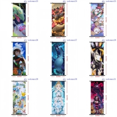 10 Styles 40*102CM Pokemon Cartoon Wall Scroll Anime Wallscroll