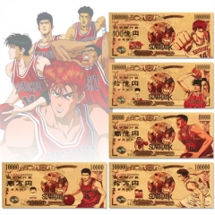 5 Styles Slam Dunk Anime Crafts Souvenir Coin Banknotes