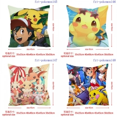 3 Sizes 7 Styles Pokemon Cartoon Square Anime Pillow