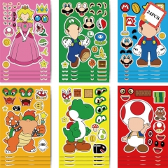 12PCS/SET Super Mario Bro. Cartoon DIY Anime Sticker