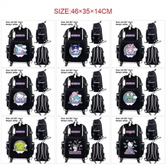 10 Styles Sanrio Kuromi Melody Cinnamoroll Cartoon Anime Canvas Backpack Bag