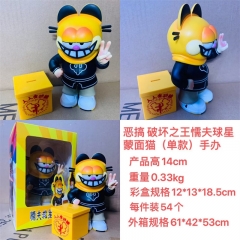 14CM Cowards' Saviour Garfield Anime PVC Figure Collection Model Toy
