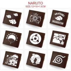 9 Styles Naruto Cartoon Anime Leather Folding Wallet