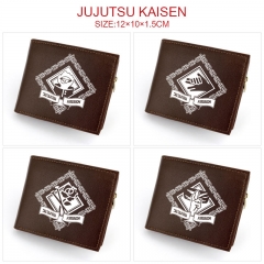 8 Styles Jujutsu Kaisen Cartoon Anime Leather Folding Wallet