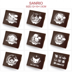 9 Styles Sanrio Cartoon Anime Leather Folding Wallet