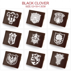 9 Styles Black Clover Cartoon Anime Leather Folding Wallet