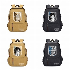6 Styles Attack on Titan / Shingeki No Kyojin Cartoon Canvas School Bag for Student Anime Backpack
