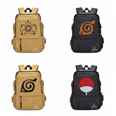 8 Styles Naruto Cartoon Canvas School Bag for Student Anime Backpack