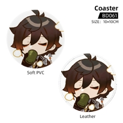 Genshin Impact Cartoon PVC Character Collection Anime Coaster