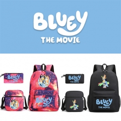 3PCS/SET 40 Styles Bluey Anime Backpack Bag+Pencil Bag+ Handbag Set