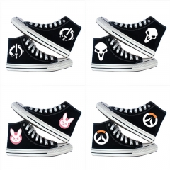 19 Styles Overwatch Cosplay Cartoon Anime Canvas Shoes