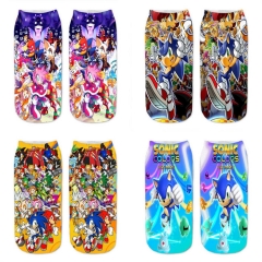 6 Styles Sonic the Hedgehog Cosplay Cartoon Anime Socks