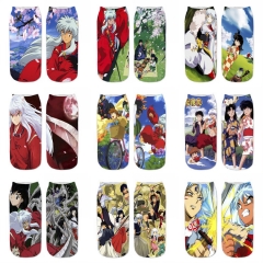 10 Styles Inuyasha Cosplay Cartoon Anime Socks