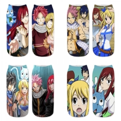 8 Styles Fairy Tail Cosplay Cartoon Anime Socks