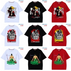 18 Styles One Piece Cartoon Short Sleeve Anime T Shirt
