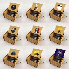18 Styles The Nightmare Before Christmas Anime Wooden Music Box